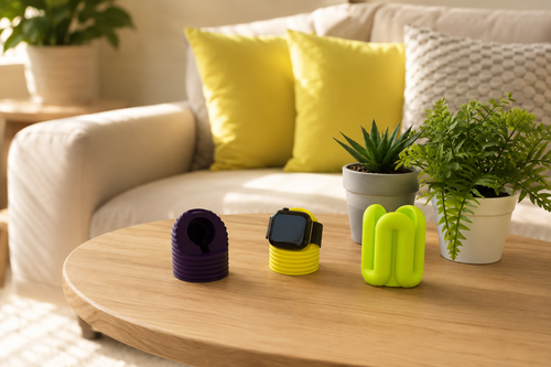 Layered Apple Watch Charging Stand — Beehive Edition