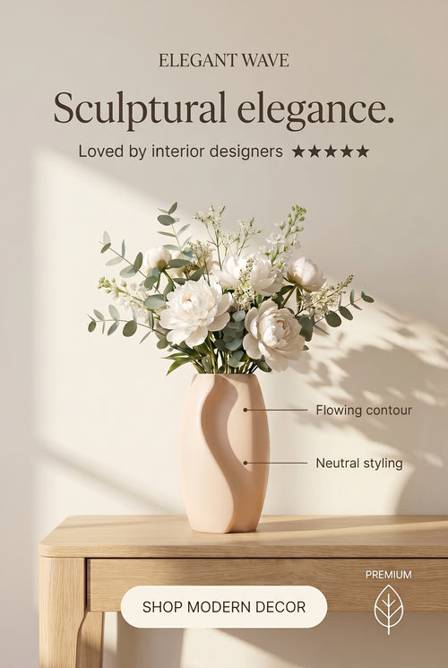 Elegant Wave Vase