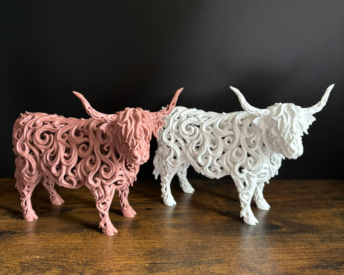 Highland Cow – Voronoi Sculpture