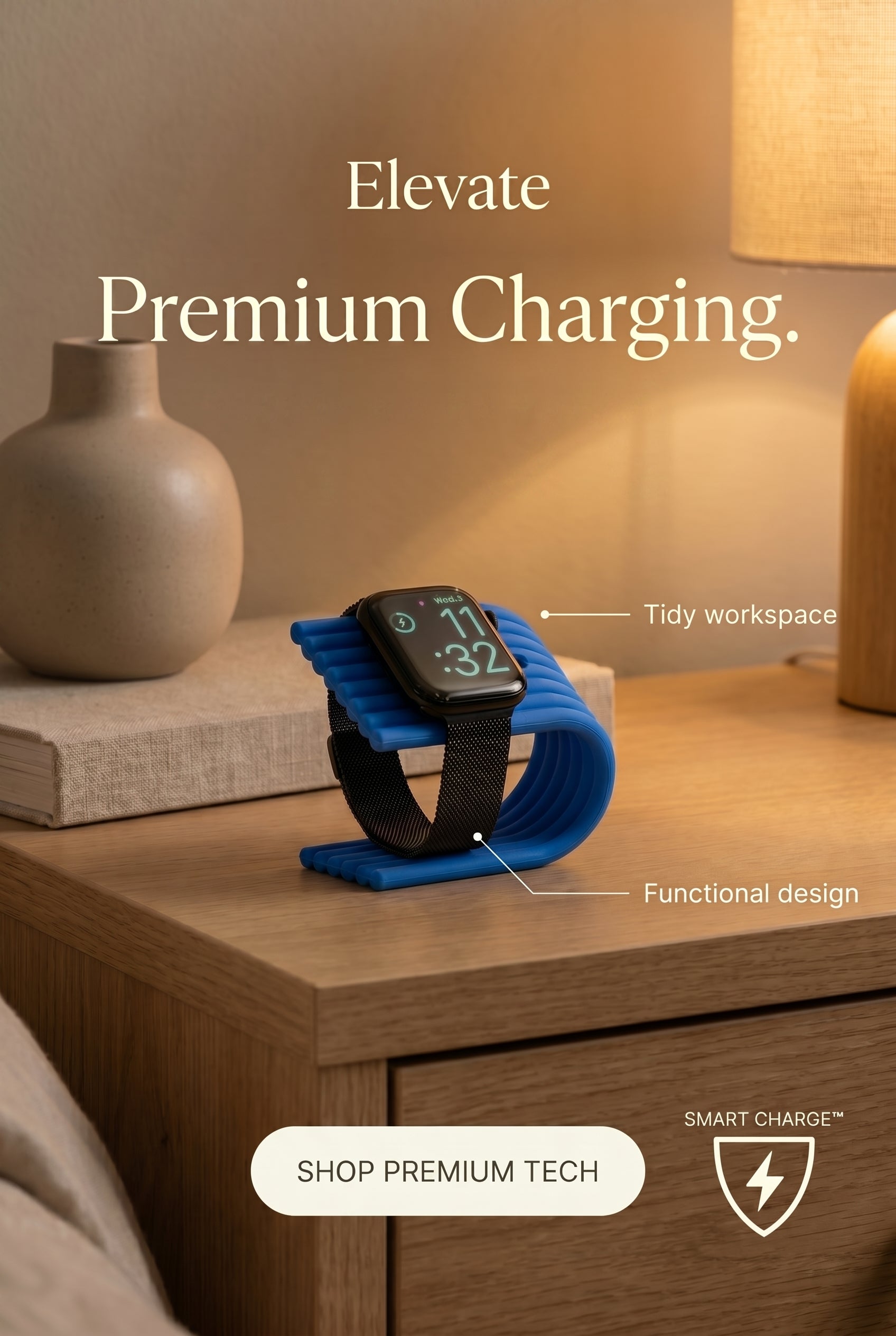 Simple Minimalist Apple Watch Charger