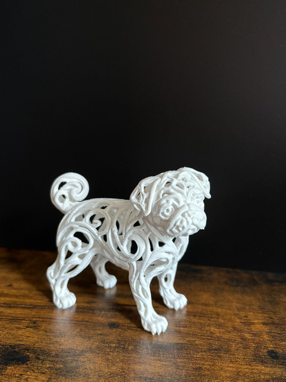 Pug – Voronoi Animal Sculpture