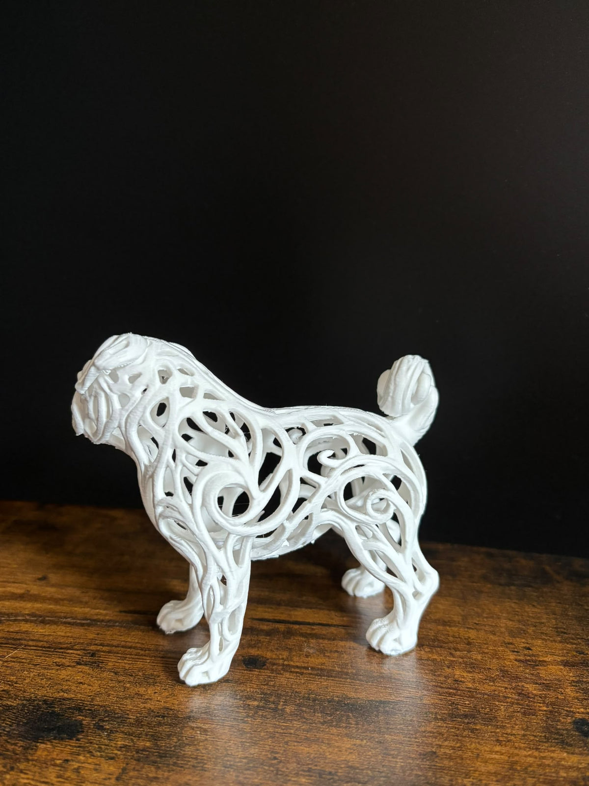 Pug – Voronoi Animal Sculpture