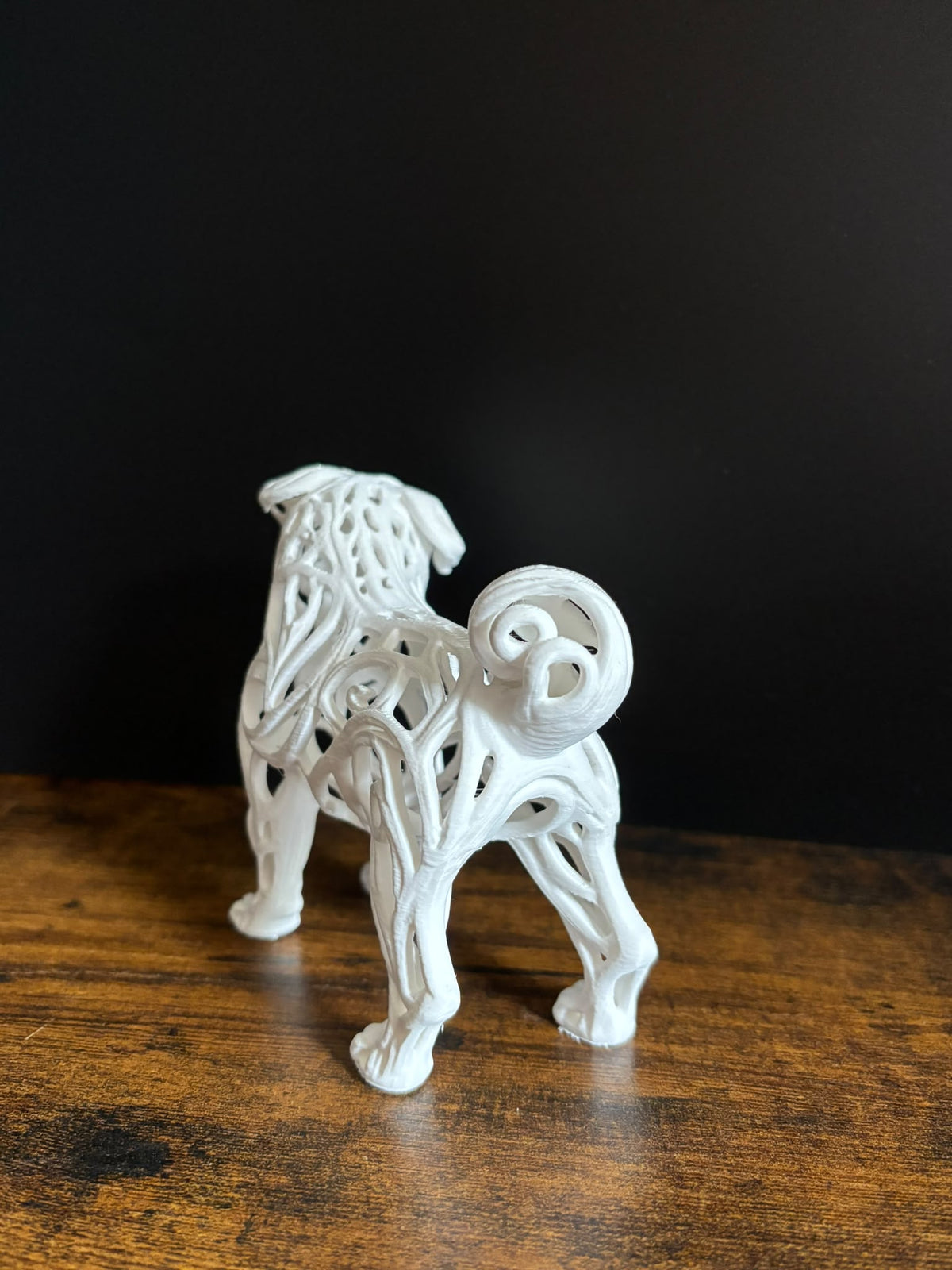 Pug – Voronoi Animal Sculpture